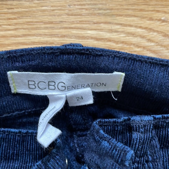 BCBG stretch cord pants skinny navy - Picture 4 of 4